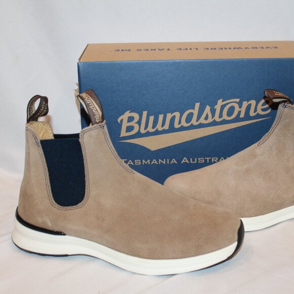 BLUNDSTONE MEN\'S‎ 2146 CHELSEA SUEDE SNEAKER BOOTS TAN NAVY BLUE NEW! main image 6